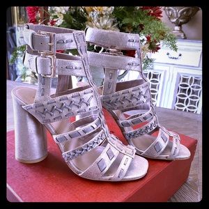 New Donal J Pliner  Bindy Cage Leather Sandals 9.5